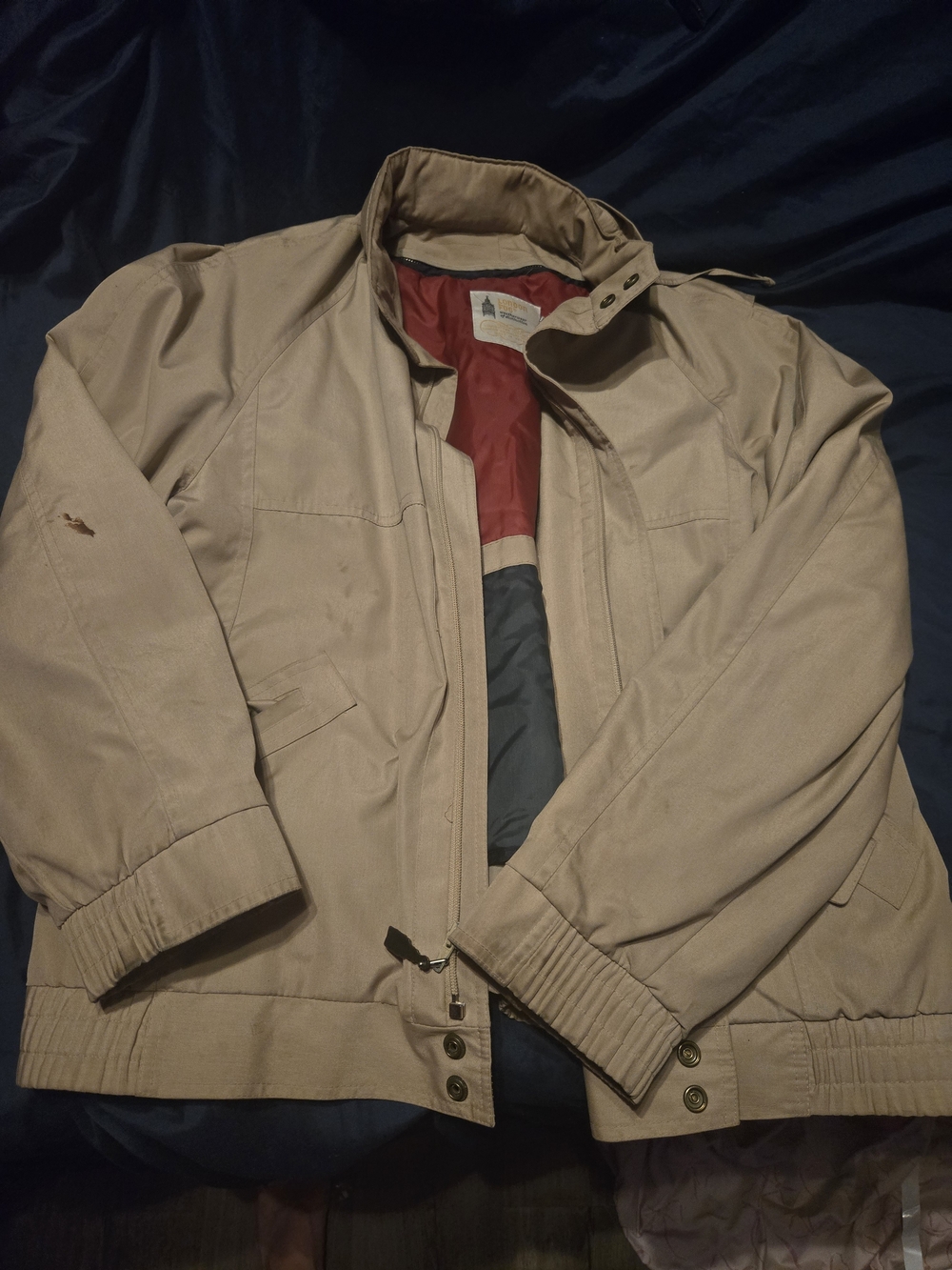London Fog Beige Lightweight Men's Shirt Jacket
